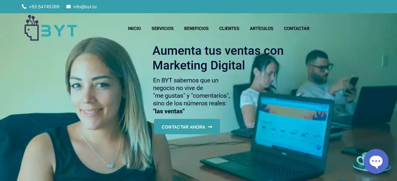 Servicios de Marketing Digital en Cuba, enfocado en ventas, realizado por BYT